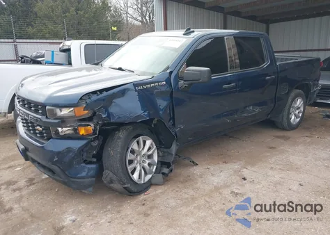 2021 Chevrolet Silverado 1500 2Wd Short Bed Custom z USA, uszkodzony, nr VIN 3GCPWBEK6MG185921